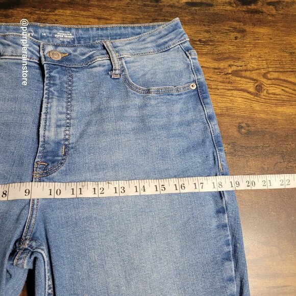 Old Navy Jeans 14 Rockstar Hi Rise Super Skinny Tummy Control Medium Light Wash - Picture 7 of 11